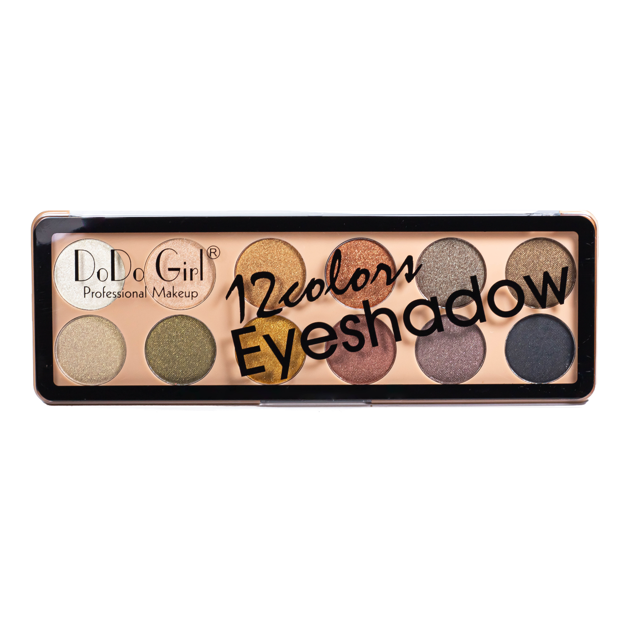 Палетка тіней для повік DoDo Girl Eyeshadow Unique Colors перламутрові 12 відтінків D3139 № B, фото 1