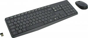 Комплект (клавиатура, мышка) беспроводной Logitech MK235 Grey USB (920-007931)