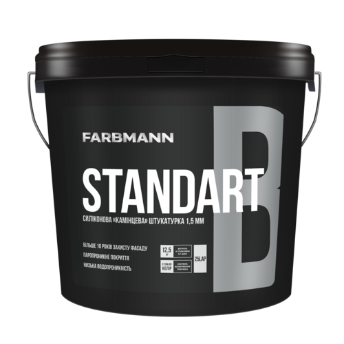 Декоративна, фактурна штукатурка Farbmann Standart B "баранчик" 25кг.