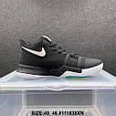 Eur36-46 Nike Kyrie 3 Black Ice Ірвінг чорні баскетбольні чоловічі кросівки, фото 6