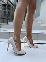 Туфлі жіночі Lino Marano K520-1 бежеві (весна-осінь, еко-лак) (3603) лише 37р.39р. 37