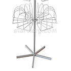 Ярус HAD-18, білий. Для торгової стійки під головні убори, шапки, капелюхи, кепки., фото 5