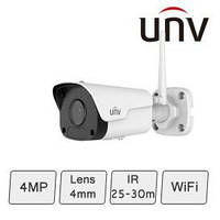 WIFI IP камера наблюдения уличная с датчиком движения записью на карту памяти Uniview IPC2124LR3-F40W-D