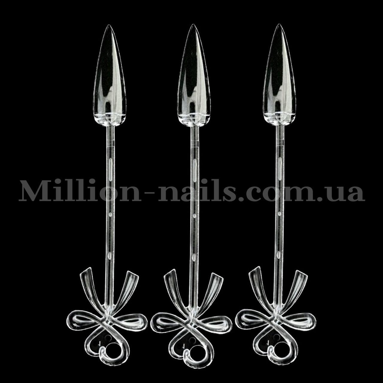 Палітра для лаку прозора на кільці, кіготь 24шт/уп., фото 1