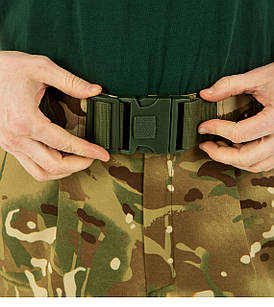 Ремінь стропа на застібці фастекс з секреткою, армійський пояс, військовий, ширина 50 мм, довжина 112 см колір олива