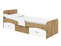 Дитяче підліткове ліжко "Мілка" з ящиками,матеріал ДСП, Пєхотін (190х80)
