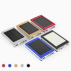Повербанк 20000 мАг на Сонячній панелі + Ліхтар / Портативний зарядний пристрій / Power Bank, фото 4