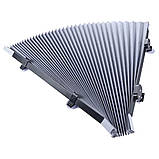 Шторка сонцезахисна на лобове скло в авто Автошторка світловідбивна висувна на присосках 70*155 см, фото 2