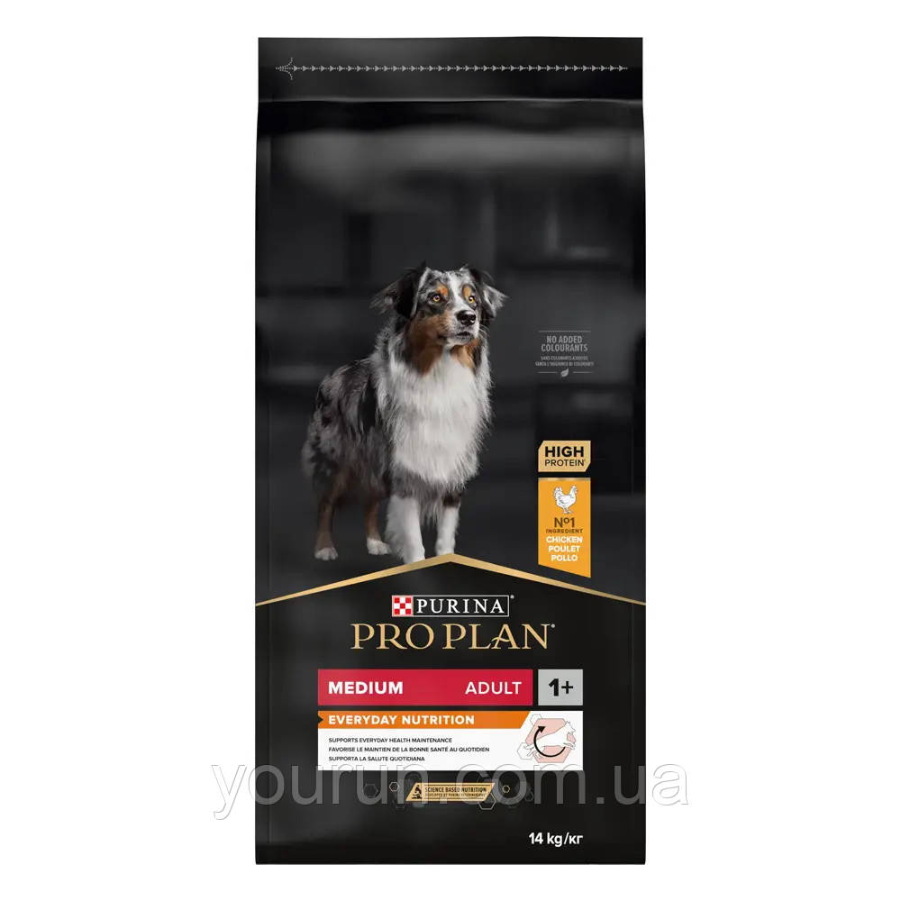 Purina Pro Plan (Про план) adult medium optibalance - корм для дорослих собак середніх порід 14кг