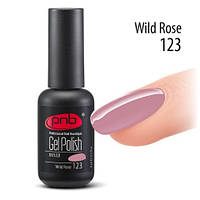 Гель-лак PNB №123 Wild Rose (теплый-розовый) 8 мл.