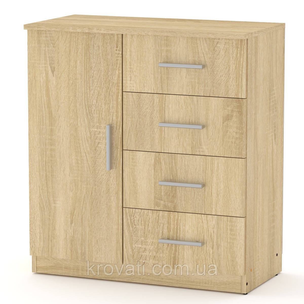Комод  Компаніт 4+1А, Дуб сонома