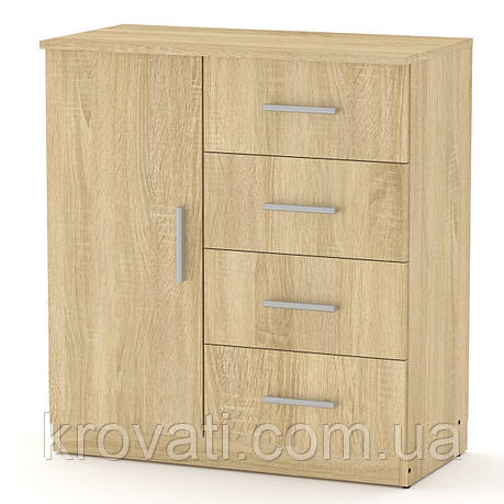 Комод Компаніт 4+1А, Дуб сонома, фото 1