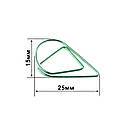 Скрепка маленька  15*25мм бірюза 10шт SKR007, фото 3