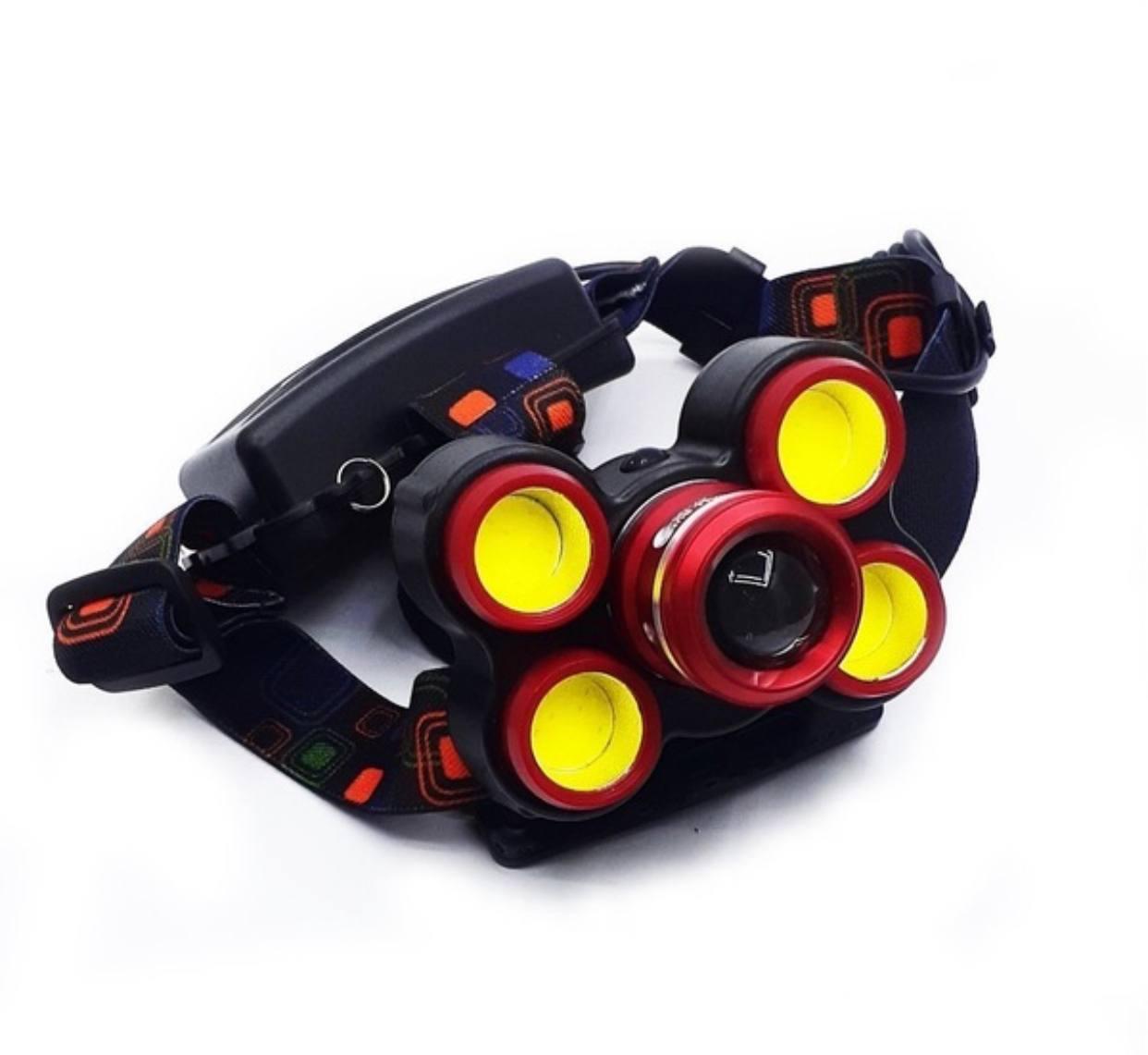 Світлодіодний налобний ліхтар із зарядкою від мережі + АЗУ 1184, фото 1