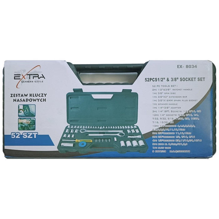 Набір інструментів eXtra EX-8034 52 предмети