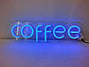 Вивіска Coffee RGB неонова світлодіодна led neon різнобарвна 485х140мм з пультом, фото 9