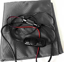 Електроковдра автомобільна туристична 150х100 см 12V, сіра