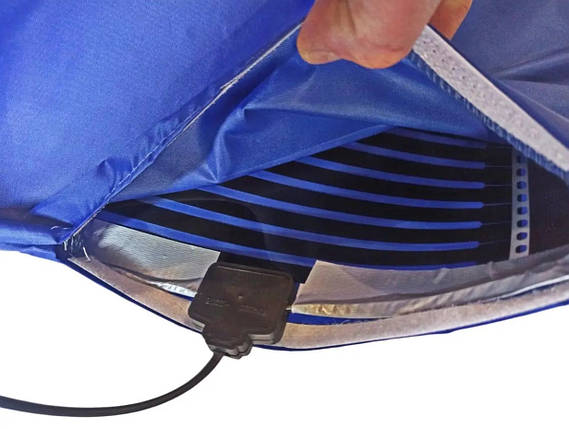 Електрокилимок плівковий ЕК5-220 50х50 см, синій, фото 2