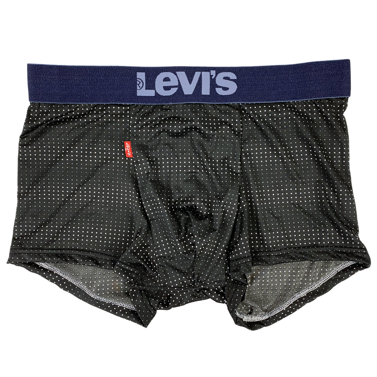 Чоловічі труси Levis, приємний гладкий матеріал, колір чорний у білу точку, фото 1