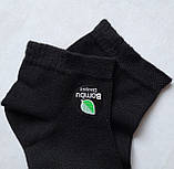 Шкарпетки чоловічі укорочені Hakan бамбукові арома чорні без шва 41-44 | 12 пар, фото 2