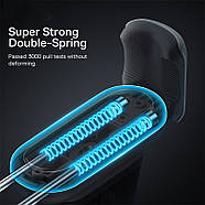 Тримач для телефона автомобільний в дефлектор BASEUS Steel Cannon 2 Air Outlet Version (чорний), фото 3