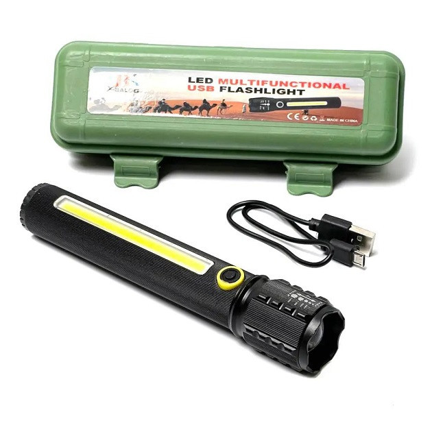 Ліхтарик акумуляторний ручний X-BALOG BL-C72-P50 в кейсі 54669-E