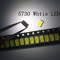 100 шт. Светодиод SMD 5730 0.5W Холодный Белый 50-55 LM Диод LED