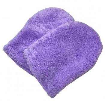 Рукавички для парафінотерапії махрові колір бузковий (1 пара)