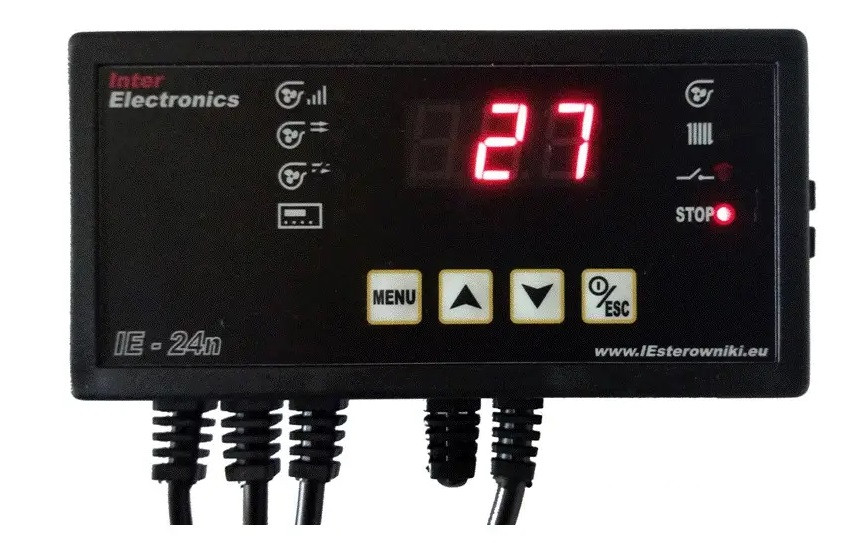 Автоматика для твердопаливних котлів Inter Electronics IE-24n