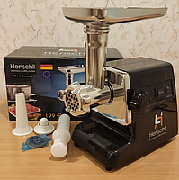Електрична шнекова м'ясорубка henschll hs-0033 2500 Вт із насадками для домашніх ковбас, фото 5