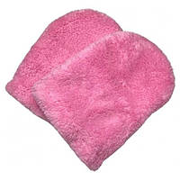 Рукавички для парафінотерапії махрові колір рожевий (1 пара)