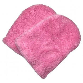 Рукавички для парафінотерапії махрові колір рожевий (1 пара)