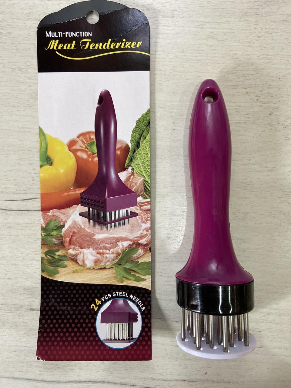 Інструмент для відбивання м'яса тендерайзер Meat Tenderizer молоток розпушувальний Фіолетовий