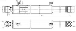 Гідроциліндр ГЦ-75.40.520.1310.030 до навантажувача НТ(Агріс)