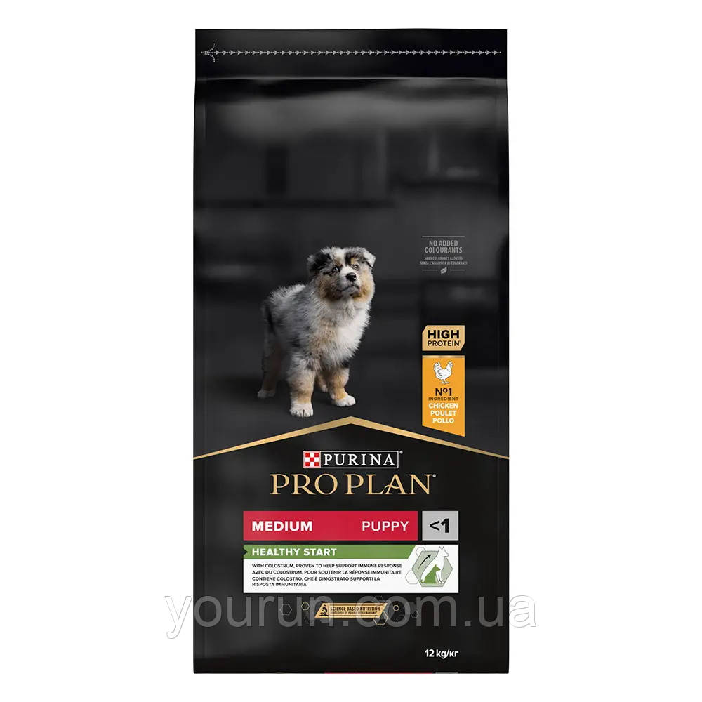 Purina Pro Plan (Про план) Puppy medium optistart - корм для цуценят середніх порід 12 кг