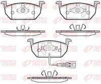 Тормозные колодки REMSA 1601.01 ПЕРЕДН SKODA OCTAVIA 1.2 1.6 2012-, VW GOLF VII 2013-,SEAT LEON 2013-