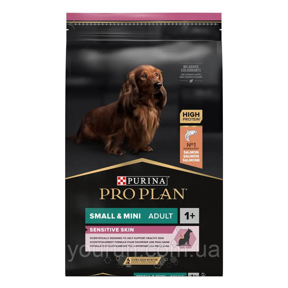 Purina ProPlan(Про План) -Small&Mini Sensitive -Сухий корм з лососем для собак дрібних та мініатюрних порід 3 кг