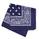 Бандана темно синя велика білим з класичним малюнком TRAINMEN BANDANAS 70х70см, фото 6