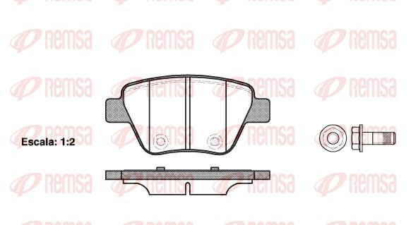 Гальмівні колодки REMSA 1420.00 ЗАДН SKODA OCTAVIA,SUPERB,YETI ;VW GOLF VI ;SEAT LEON