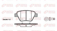 Тормозные колодки REMSA 1420.00 ЗАДН SKODA OCTAVIA,SUPERB,YETI ;VW GOLF VI ;SEAT LEON