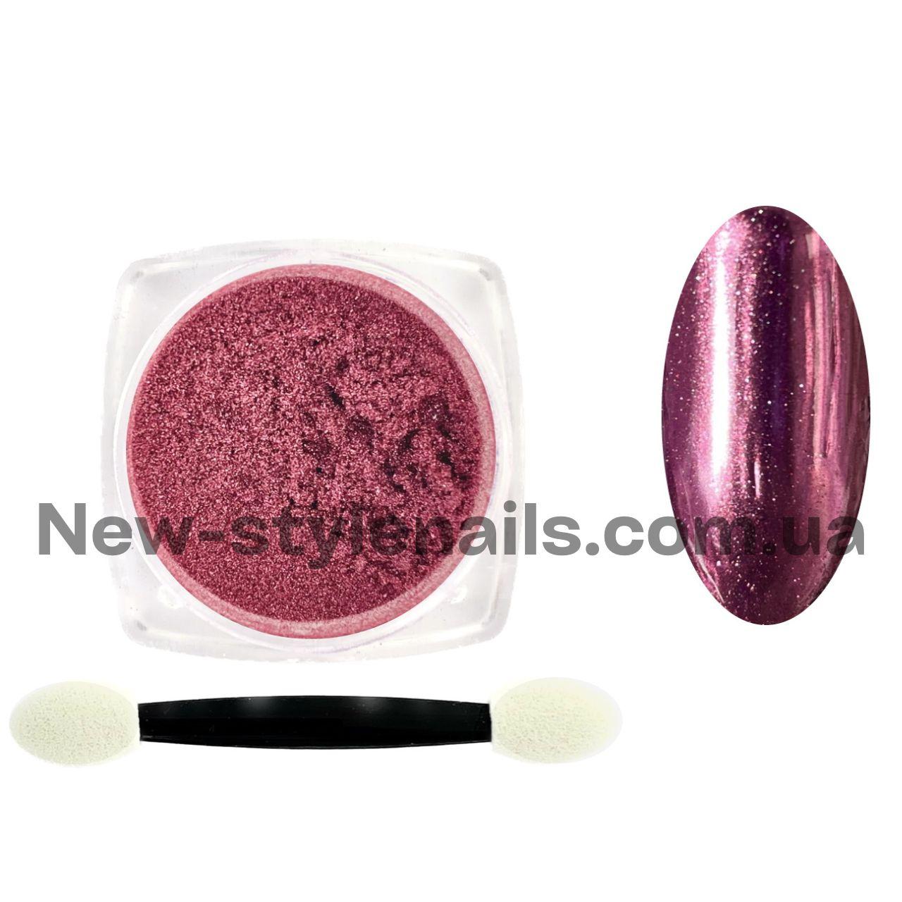 Новинка! Втирання для дизайну нігтів з мікроблискітками №06 (рожевий)