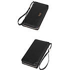 Портмоне чоловіче з екошкіри 20,5х10,5х4,5см / Чоловічий гаманець шкірозамінник / Клатч для чоловіків, фото 4