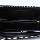 Портмоне чоловіче з екошкіри 20,5х10,5х4,5см / Чоловічий гаманець шкірозамінник / Клатч для чоловіків, фото 7