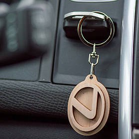 Брелок "Lexus" деревʼяний від WooDoo Ukraine