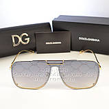 Жіночі сонцезахисні окуляри Dolce & Gabbana цілісні маска Брендові модна новинка 2023 Дольче Габбана, фото 4