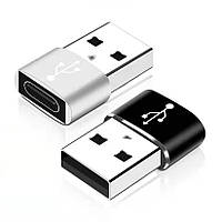 Переходник USB Type-C на USB Type-A адаптер для зарядки и передачи