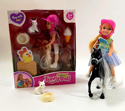 Лялька з конем Funny Doll mini (у комплекті з аксесуарами)