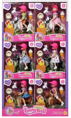 Лялька з конем Funny Doll mini (у комплекті з аксесуарами), фото 3