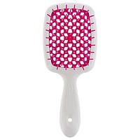 Щітка для волосся Janeke Superbrush Small Білий з фуксією