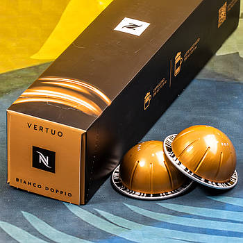 Кава в капсулах Nespresso Vertuo Barista Creations Bianco Doppio (вершковий, злаковий), Швейцарія (10 шт.) 80 мл